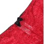 SUBBLIME - 953904 SILK AND LACE NIGHTGOWN + PANTIES RED L/XL