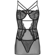 LIVCO CORSETTI FASHION - CAMISA BARIRIN LC 90633 + CALCINHA PRETA L/XL