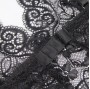SUBBLIME - 953928 SILK AND LACE NIGHTGOWN + PANTIES BLACK L/XL
