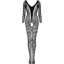 LIVCO CORSETTI FASHION - CORDILL LC 17358 BODYSTOCKING CROTCHLESS BLACK ONE SIZE