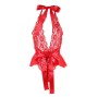 SUBBLIME - 953973 BODY SEXY A VOLANTS + CEINTURE ROUGE S/M