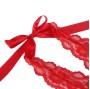 SUBBLIME - 953973 SEXY BODY WITH RUFFLES + BELT RED S/M