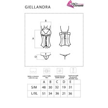 LIVCO CORSETTI FASHION - COLLECTION GIELLANDRA FOR THE SENSES CORSET + CULOTTE NOIR