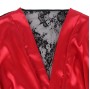 SUBBLIME - 954024 LACE SHEER BACK CAMISOLE + THONG RED/BLACK L/XL