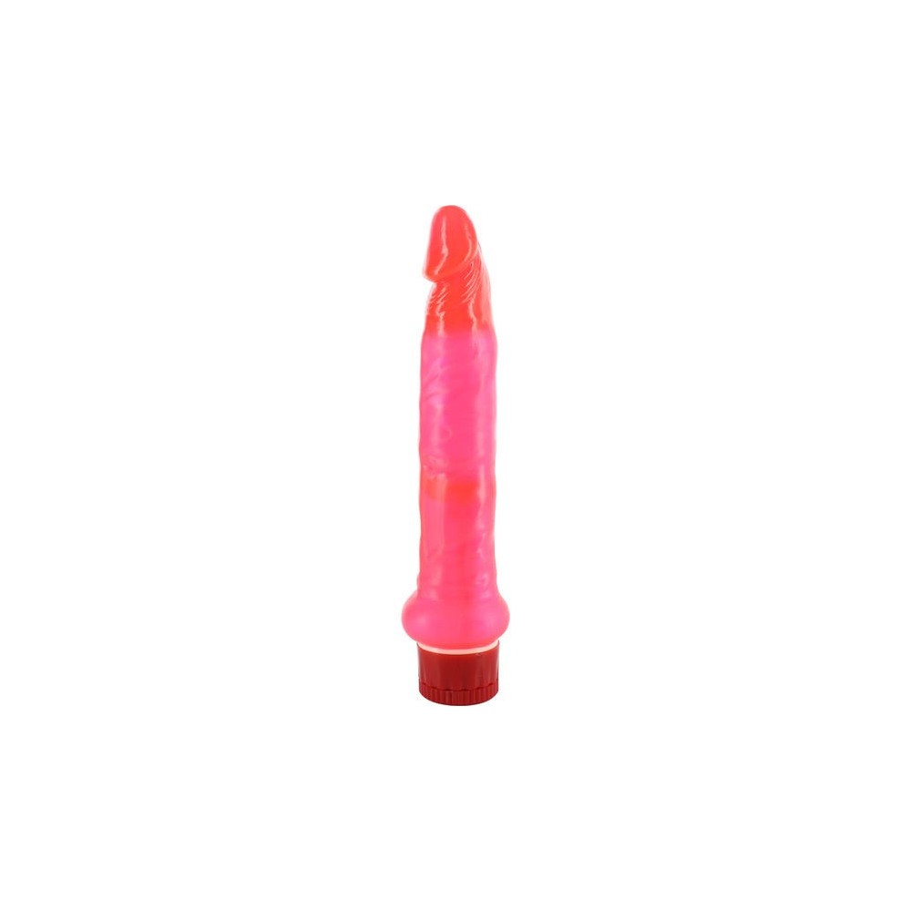 SEVEN CREATIONS - JELLY THIN PINK ANAL VIBRATOR