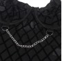 SUBBLIME - 954260 BODY COM CORRENTES + CINTA-LIGA PRETO S/M