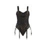 SUBBLIME - 9542277 BODY WITH CHAINS + GARTER BELT BLACK L/XL