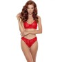 PASSION - DENELIA CONJUNTO TANGA + SUTIÃ VERMELHO S/M