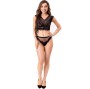 LIVCO CORSETTI FASHION - ELIN LC 20212 BRA + PANTIES BLACK S/M