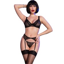 CHILIROSE - CR 4692 SET FOUR PIECES BLACK XL