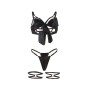 SUBBLIME - 955199 ENSEMBLE SOUTIEN-GORGE AVEC NŒUD NOIR RÉGLABLE S/M