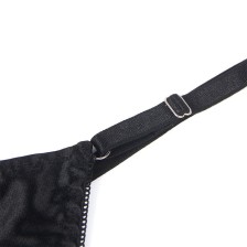 SUBBLIME - 955205 BH-SET MIT VERSTELLBARER SCHWARZER SCHLEIFE L/XL