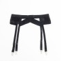 SUBBLIME - 955236 SCHWARZER BONDAGE-BH MIT STRUMPFBAND-SET S/M
