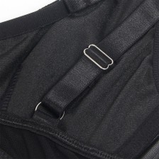 SUBBLIME - 955243 SUTIÃ BONDAGE PRETO COM CONJUNTO DE LIGA L/XL