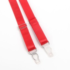 SUBBLIME - 955250 RED BONDAGE BRA WITH GARTER SET S/M