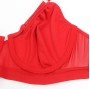 SUBBLIME - 955267 REGGISENO BONDAGE ROSSO CON GIARRETTIERA L/XL