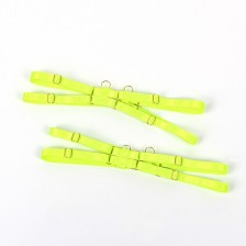 SUBBLIME - 955281 BRA SET WITH NECKLACE AND LEG DETAILS FLUORESCENT GREEN L/XL
