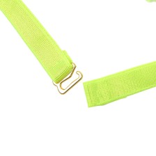 SUBBLIME - 955281 BRA SET WITH NECKLACE AND LEG DETAILS FLUORESCENT GREEN L/XL