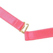 SUBBLIME - 955298 BRA SET WITH NECKLACE AND LEG DETAILS FLUORESCENT PINK S/M
