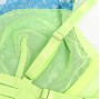 SUBBLIME - 955328 COMPLETO REGGISENO CON PIZZO E LINEE GIARRETRICI VERDE E BLU L/XL