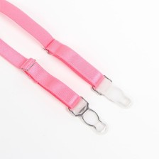 SUBBLIME - 955359 CONJUNTO DE SUTIÃ COM RENDA E LIGAS ROSA E ROXO S/M