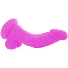 DIVERSIA - FLEXIBLE VIBRATING DILDO PURPLE 21.5 CM -O- 4.5 CM