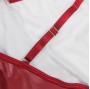 SUBBLIME - 955403 VESTIDO COM ALÇAS DE COURO BORDÔ L/XL
