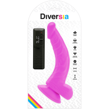 DIVERSIA - FLEXIBLER VIBRIERENDER DILDO LILA 21.5 CM -O- 4.5 CM