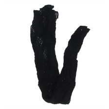 SUBBLIME - 952129 BODYSTOCKING A RETE CON DISEGNO ABITO E DETTAGLI FLOREALI NERO TAGLIA UNICA