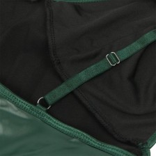 SUBBLIME - 955434 ABITO CON SPALLINE IN PELLE VERDE S/M