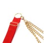SUBBLIME - 955519 CONJUNTO DE SUTIÃ COM CORRENTES E MALHA CORAÇÃO VERMELHO S/M