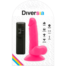 DIVERSIA - DILDO VIBRANT FLEXIBLE ROSE 17 CM -O- 3.3 CM