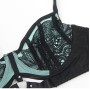 SUBBLIME - 955557 SET REGGISENO IN VERNICE VERDE CON CERNIERA S/M