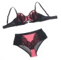 SUBBLIME - 955571 SET REGGISENO IN VERNICE ROSA CON CERNIERA E REGGISENO A RETINO S/M
