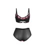 SUBBLIME - 955588 SET REGGISENO IN VERNICE ROSA CON CERNIERA IN RETE L/XL
