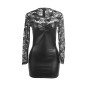 SUBBLIME - 955595 ROBE À MANCHES LONGUES AVEC DENTELLE NOIRE S/M