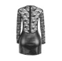 SUBBLIME - 955601 ROBE À MANCHES LONGUES AVEC DENTELLE NOIRE L/XL