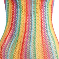 SUBBLIME - 952341 REGENBOGEN-NETZ-KLEID EINE GRÖSSE