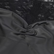 SUBBLIME - 955601 ROBE À MANCHES LONGUES AVEC DENTELLE NOIRE L/XL