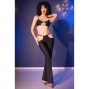 CHILIROSE - CR 4851 BLACK TOP AND LEGGINGS SET WITH GOLDEN ACCESSORIES L