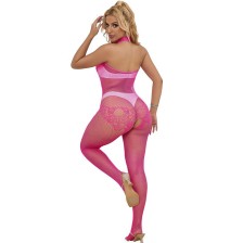 SUBBLIME - 952389 BODYSTOCKING MIT SCHWIMMENDEM SCHNITT AUS NETZ UND SPITZE EINE GRÖSSE