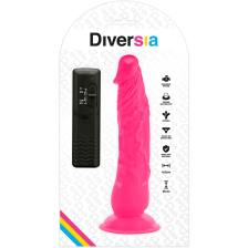 DIVERSIA - FLEXIBLE VIBRATING DILDO PINK 21 CM -O- 4.9 CM