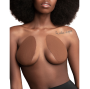 BYE-BRA - REALZADOR PECHOS + 3 PARES DE SATEN MARRON COPA F/H