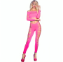 CHILIROSE - CR 3654 TOP & LEGGINS ROSE S/M
