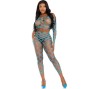LEG AVENUE - TOP & LEGGINS HARDCORE AZUL