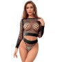 SUBBLIME - 952228 INSIEME A RETE MANICA LUNGA 2 PEZZI NERO TAGLIA UNICA