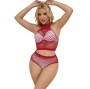 SUBBLIME - 952402 FISHNET SET COM DIAMANTES ROSA TAMANHO ÚNICO