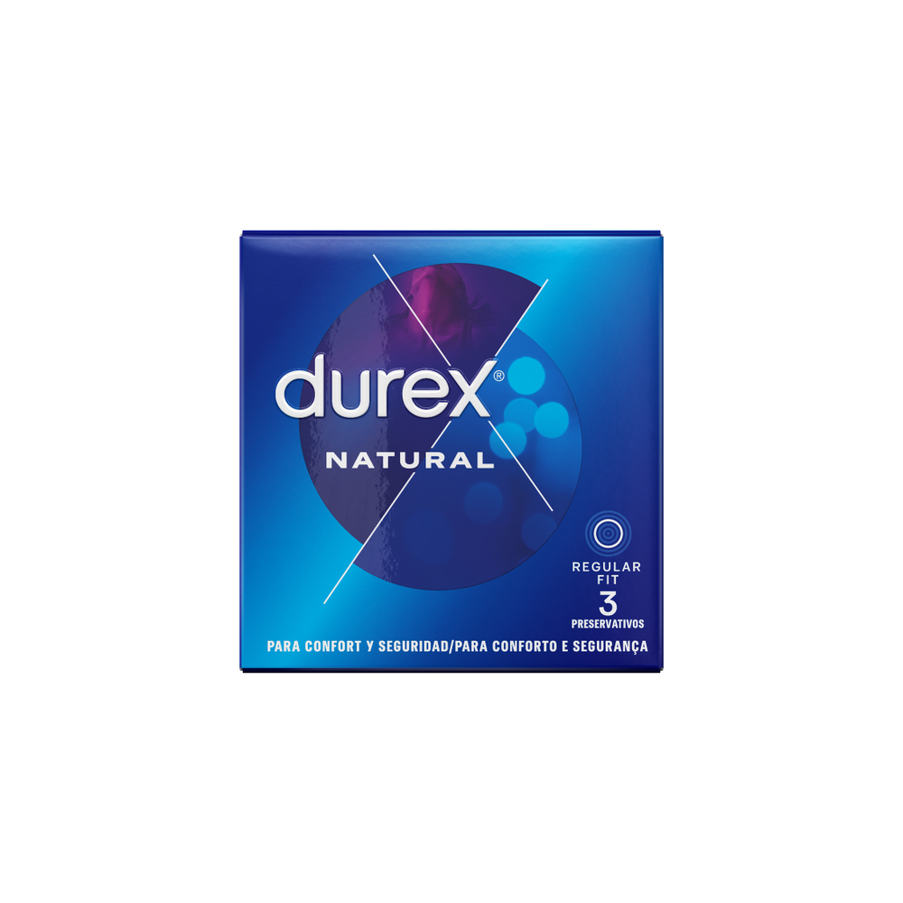 DUREX - PRESERVATIVOS NATURAIS 3 UNIDADES