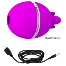 PRETTY LOVE - GEMINI BALL LILA. RUNDER VIBRATOR AUS SILIKON