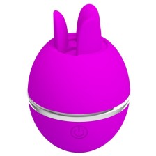 PRETTY LOVE - GEMINI BALL LILA. RUNDER VIBRATOR AUS SILIKON